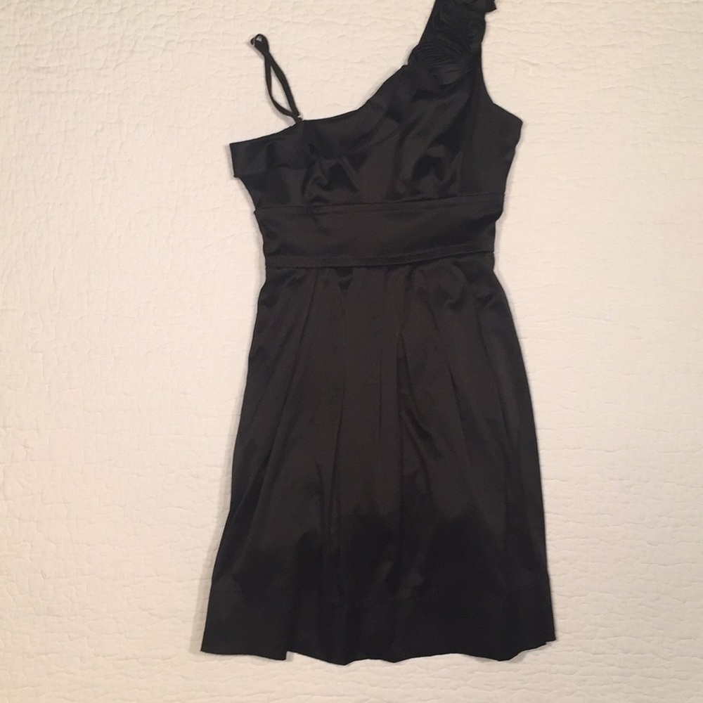 Kohl’s - One Shoulder Satin Dress w/ Rose Detail